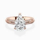 Bali Vintage Style Engagement Ring - The Better Diamonds