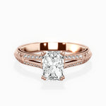 Bali Vintage Style Engagement Ring - The Better Diamonds