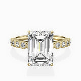 Bezel Vintage Style Engagement Ring - The Better Diamonds