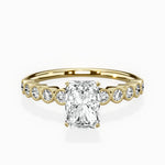 Bezel Vintage Style Engagement Ring - The Better Diamonds