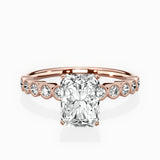 Bezel Vintage Style Engagement Ring - The Better Diamonds