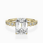 Bezel Vintage Style Engagement Ring - The Better Diamonds