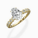 Bezel Vintage Style Engagement Ring - The Better Diamonds