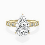 Bezel Vintage Style Engagement Ring - The Better Diamonds