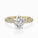 Bezel Vintage Style Engagement Ring - The Better Diamonds