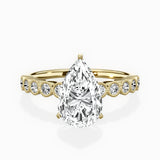 Bezel Vintage Style Engagement Ring - The Better Diamonds