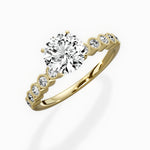 Bezel Vintage Style Engagement Ring - The Better Diamonds