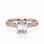 Bezel Vintage Style Engagement Ring - The Better Diamonds