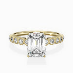 Bezel Vintage Style Engagement Ring - The Better Diamonds