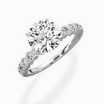 Bezel Vintage Style Engagement Ring - The Better Diamonds