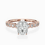 Bezel Vintage Style Engagement Ring - The Better Diamonds