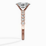 Bezel Vintage Style Engagement Ring - The Better Diamonds