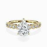Bezel Vintage Style Engagement Ring - The Better Diamonds