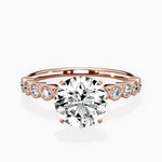 Bezel Vintage Style Engagement Ring - The Better Diamonds