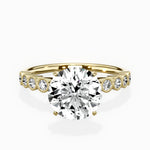 Bezel Vintage Style Engagement Ring - The Better Diamonds