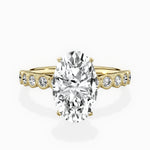 Bezel Vintage Style Engagement Ring - The Better Diamonds