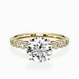 Bezel Vintage Style Engagement Ring - The Better Diamonds
