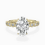 Bezel Vintage Style Engagement Ring - The Better Diamonds