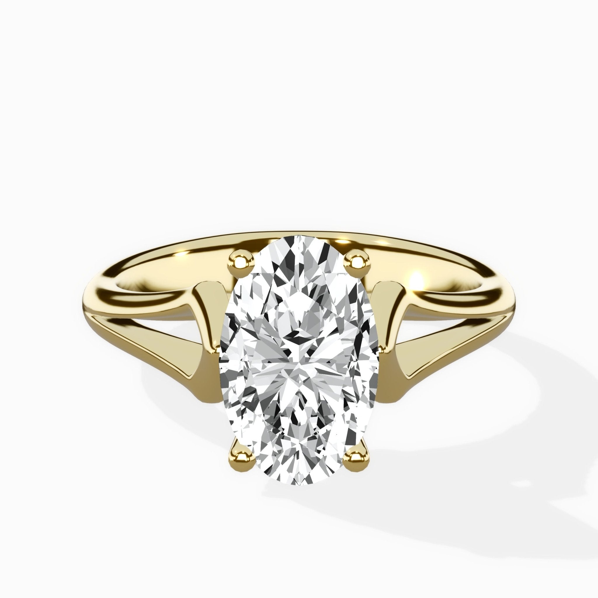 Cathedral Arch Solitaire Ring Engagement Ring - The Better Diamonds