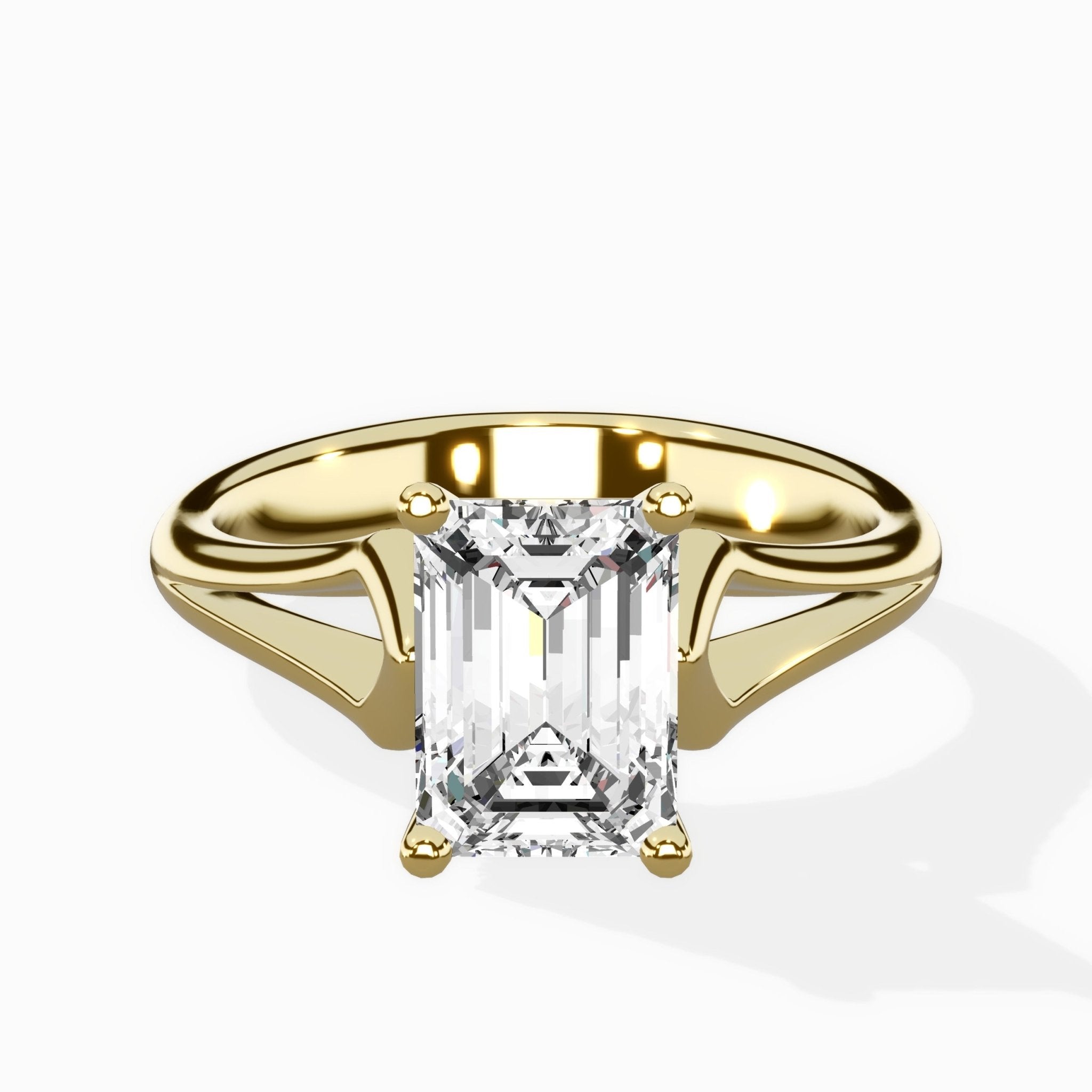 Cathedral Arch Solitaire Ring Engagement Ring - The Better Diamonds