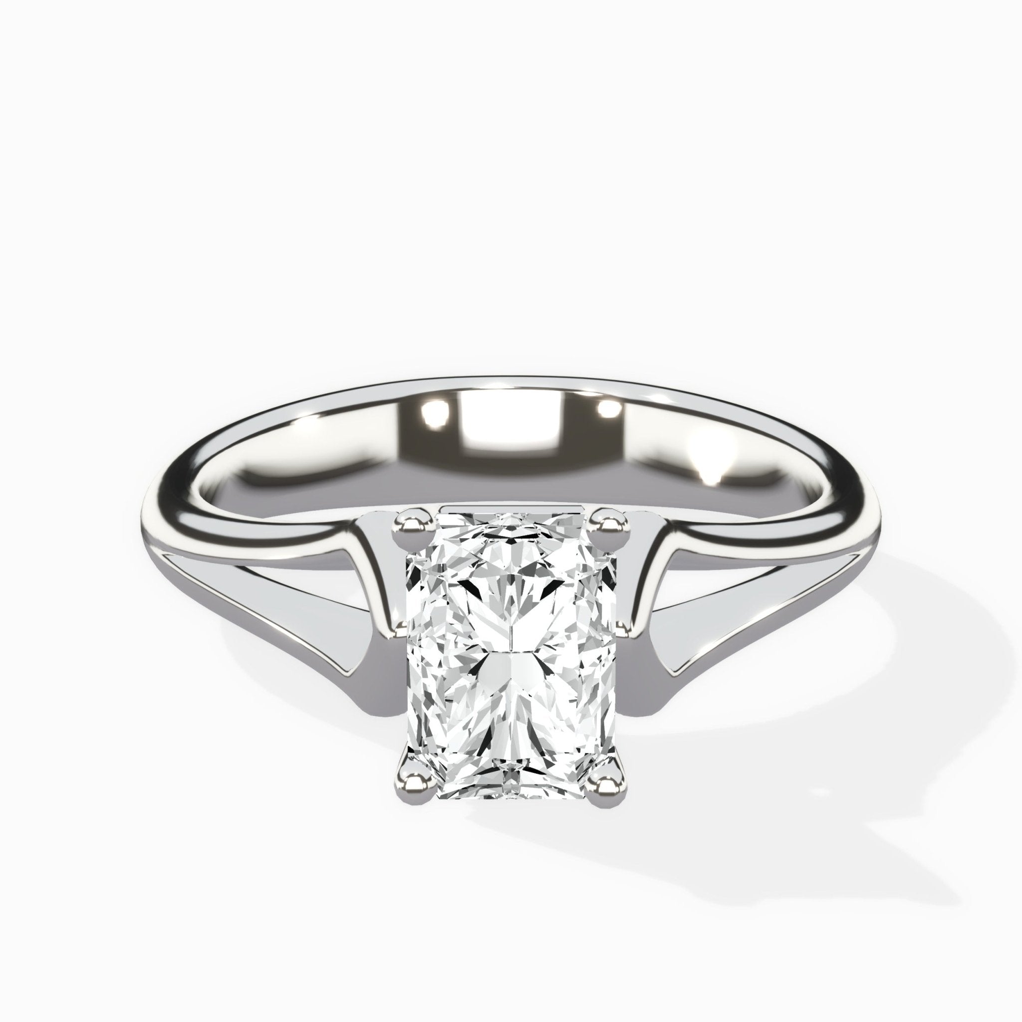 Cathedral Arch Solitaire Ring Engagement Ring - The Better Diamonds