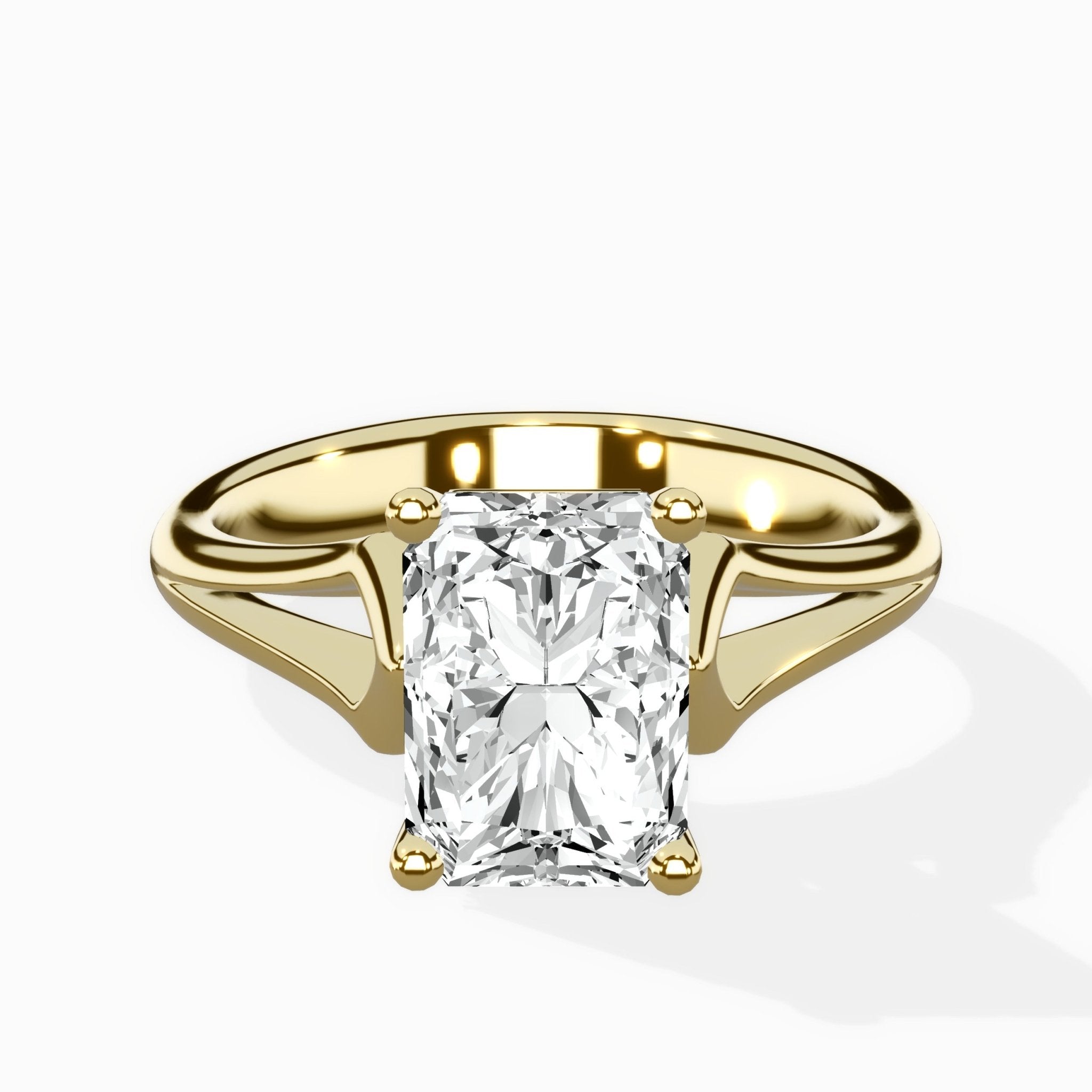 Cathedral Arch Solitaire Ring Engagement Ring - The Better Diamonds