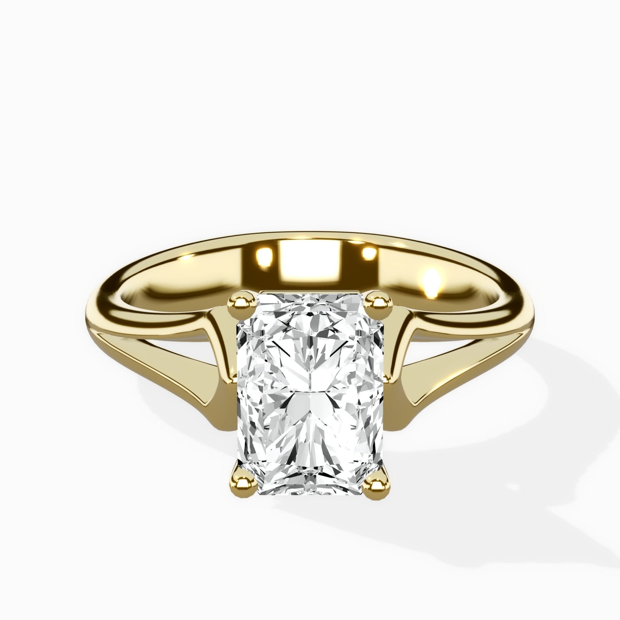 Cathedral Arch Solitaire Ring Engagement Ring - The Better Diamonds