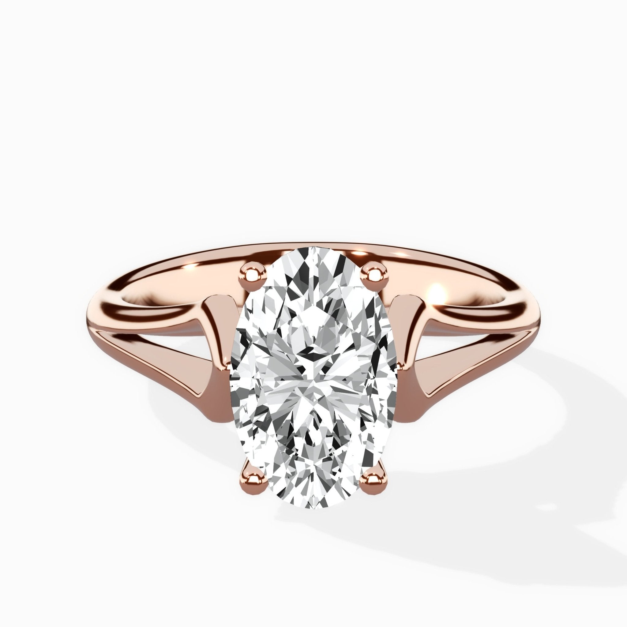 Cathedral Arch Solitaire Ring Engagement Ring - The Better Diamonds