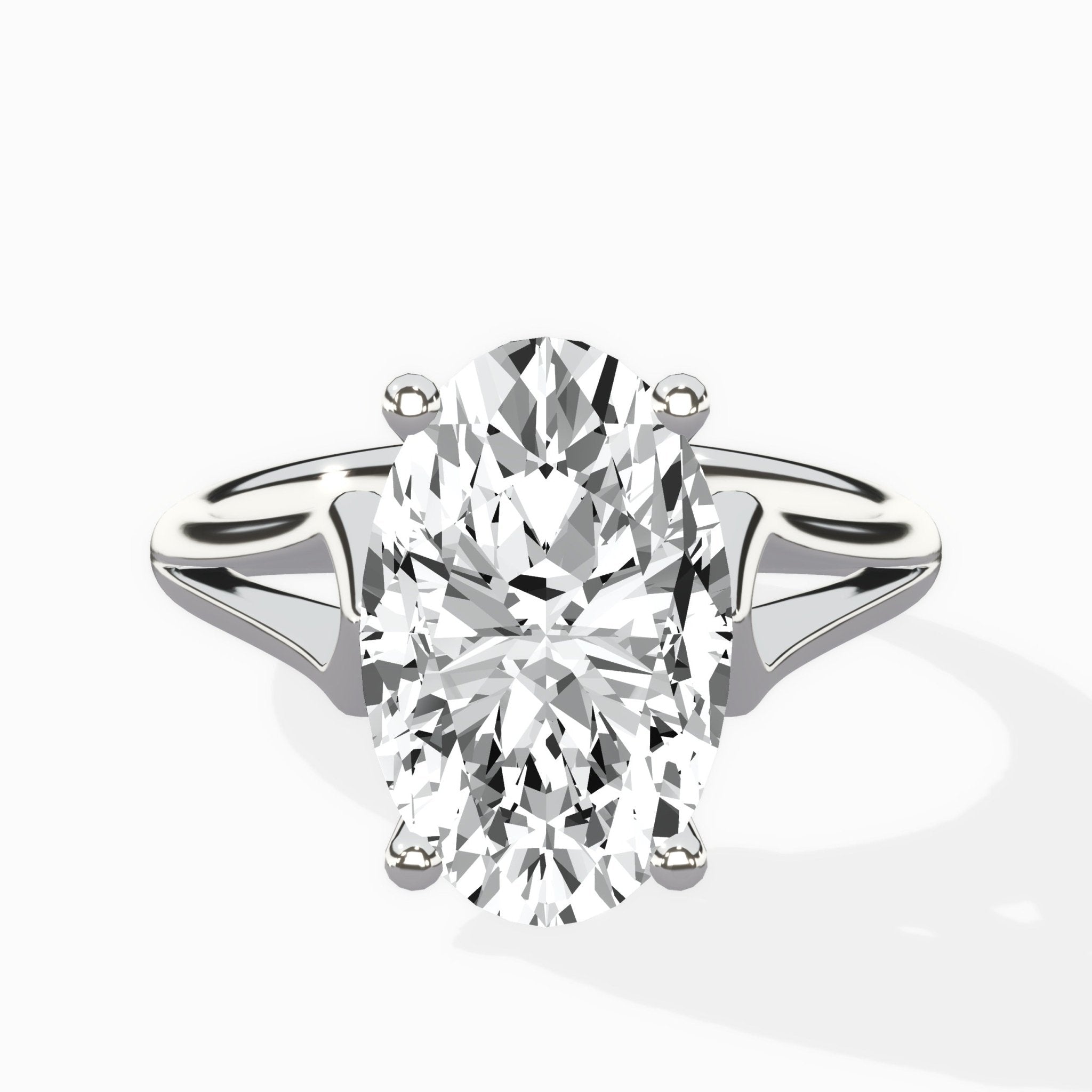 Cathedral Arch Solitaire Ring Engagement Ring - The Better Diamonds