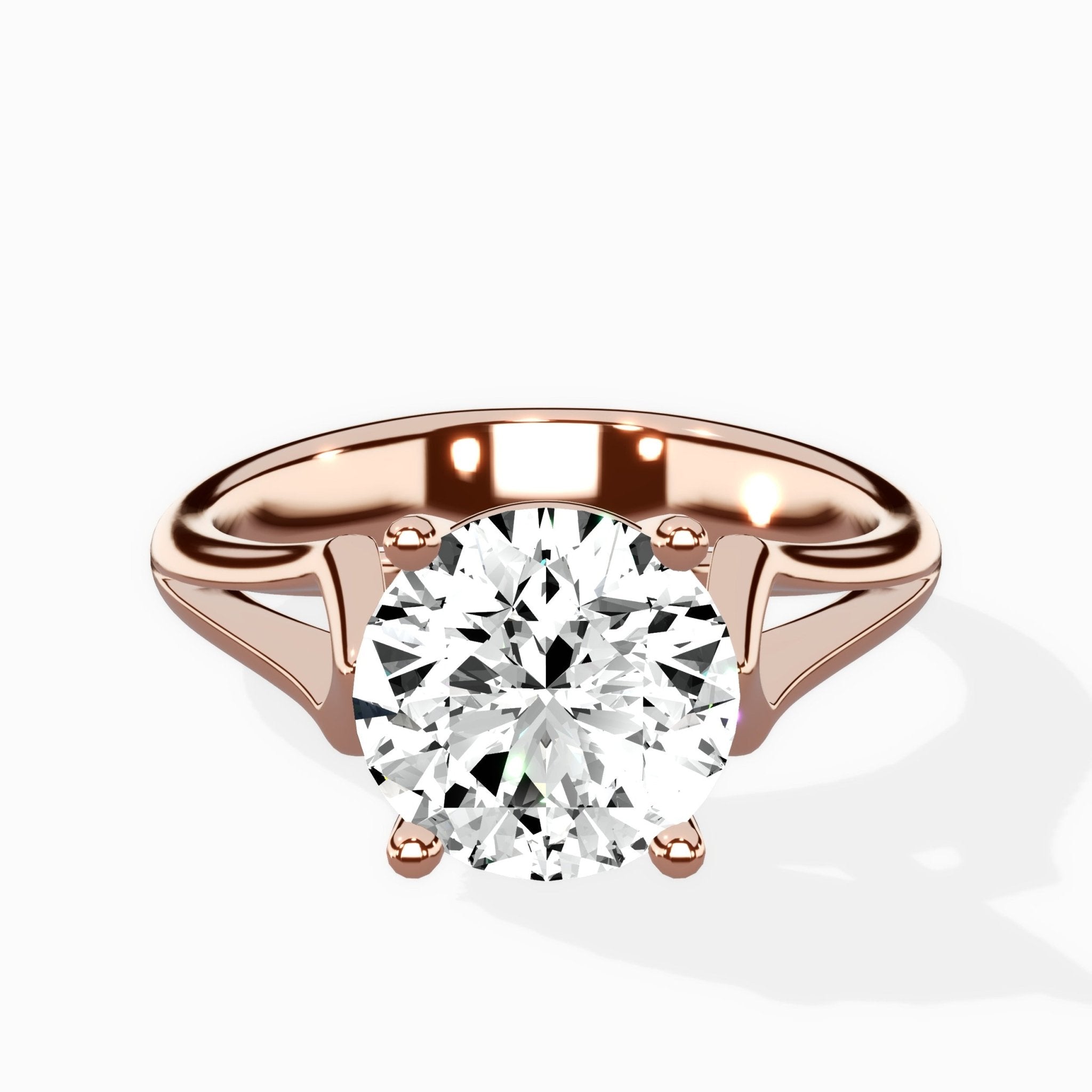 Cathedral Arch Solitaire Ring Engagement Ring - The Better Diamonds