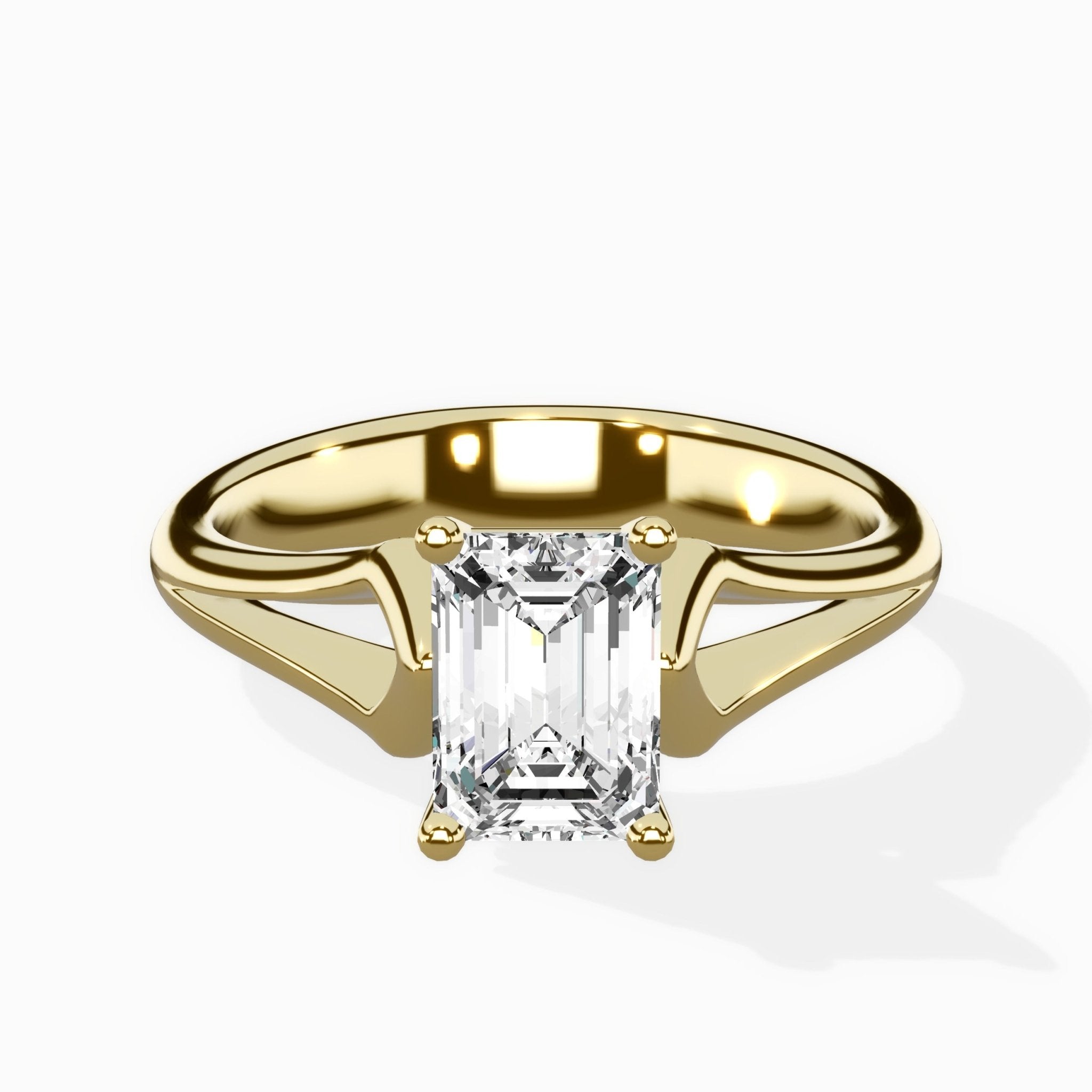Cathedral Arch Solitaire Ring Engagement Ring - The Better Diamonds