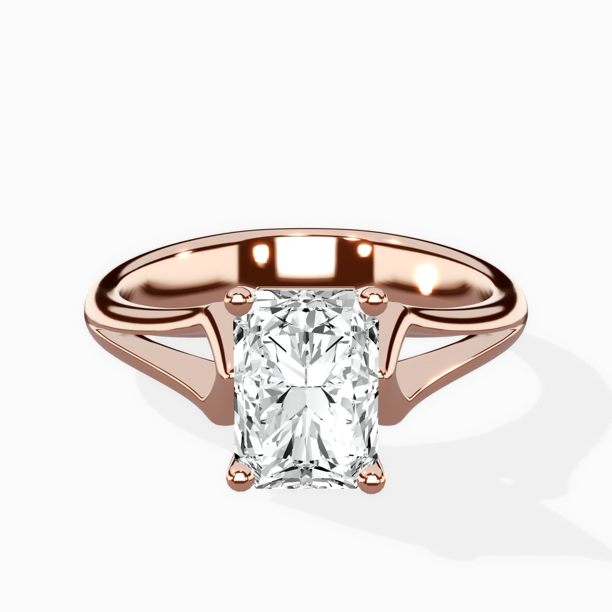 Cathedral Arch Solitaire Ring Engagement Ring - The Better Diamonds