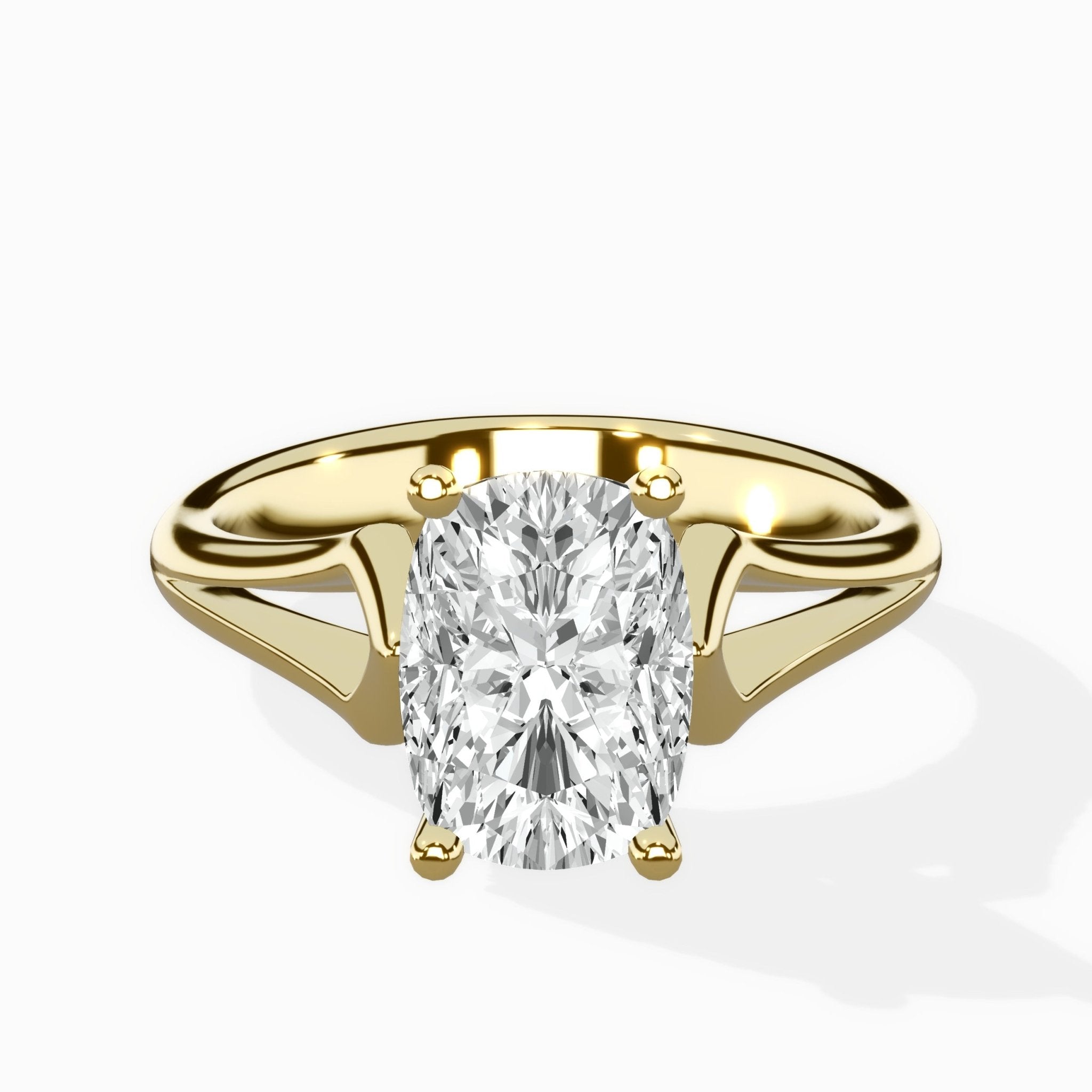 Cathedral Arch Solitaire Ring Engagement Ring - The Better Diamonds