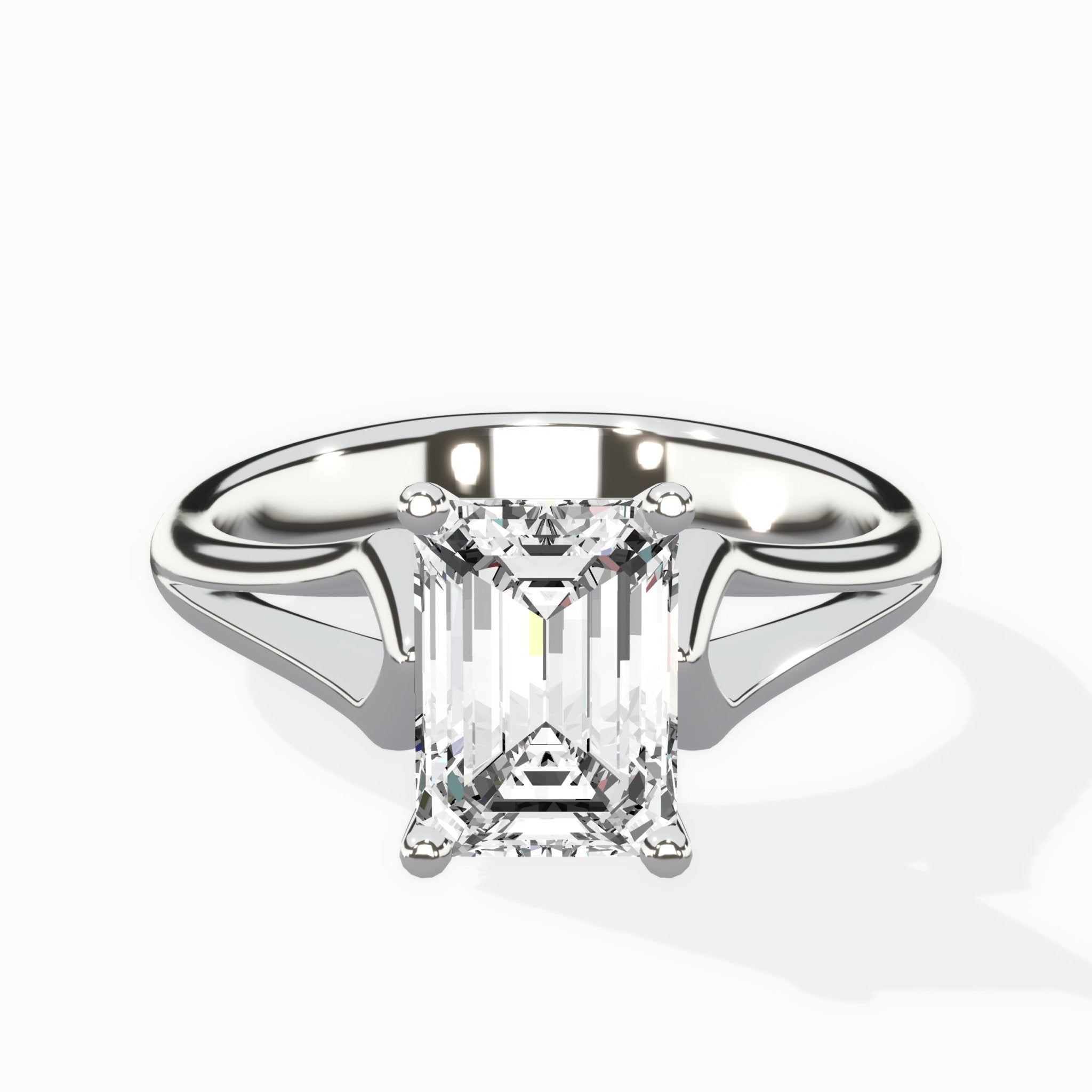 Cathedral Arch Solitaire Ring Engagement Ring - The Better Diamonds