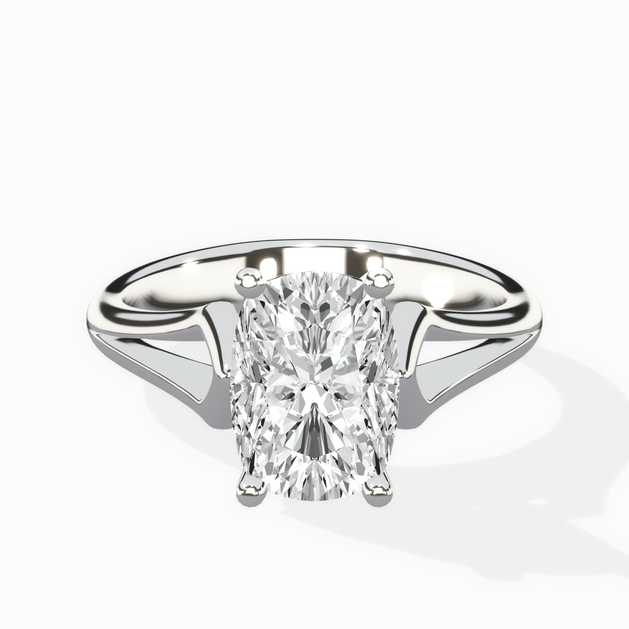 Cathedral Arch Solitaire Ring Engagement Ring - The Better Diamonds