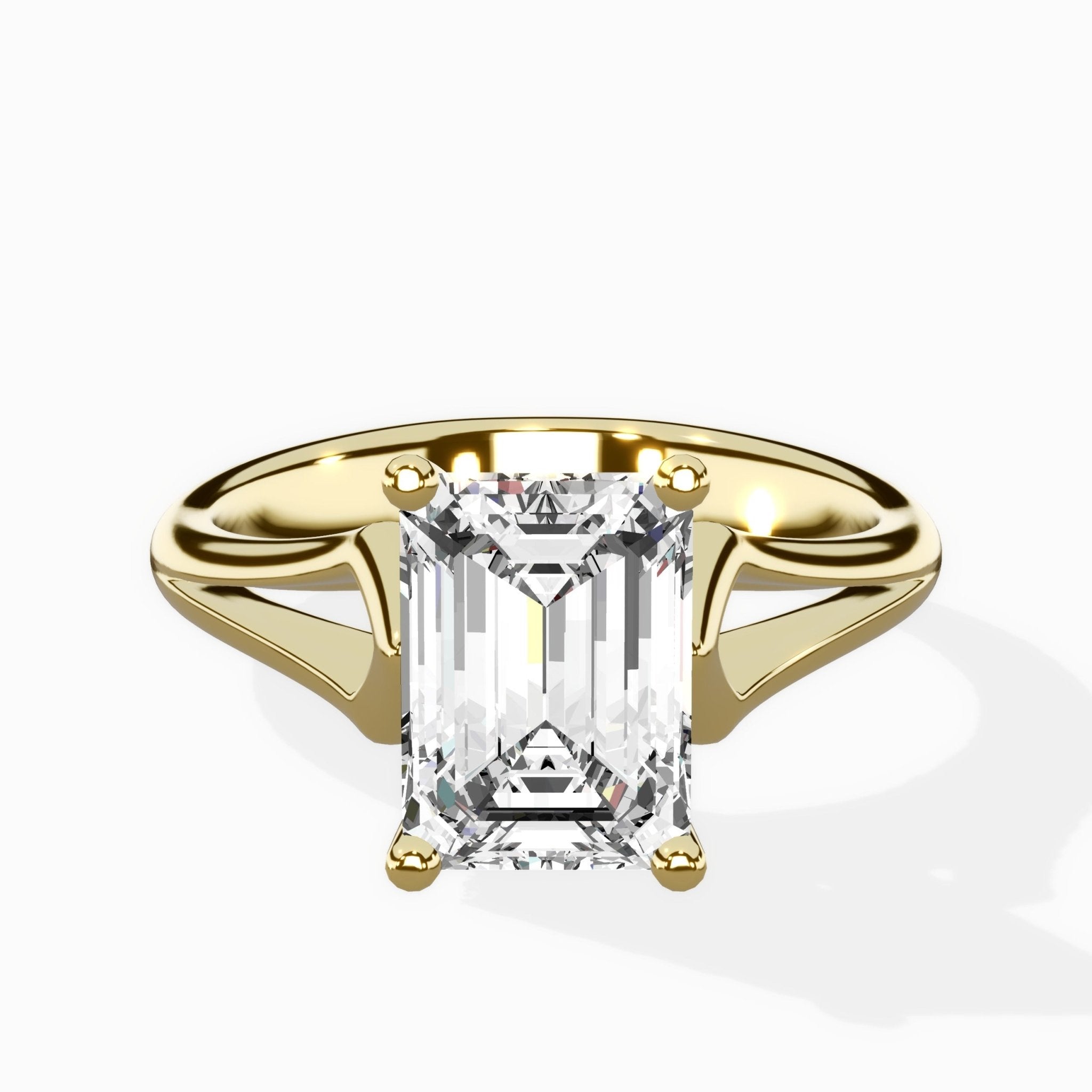 Cathedral Arch Solitaire Ring Engagement Ring - The Better Diamonds