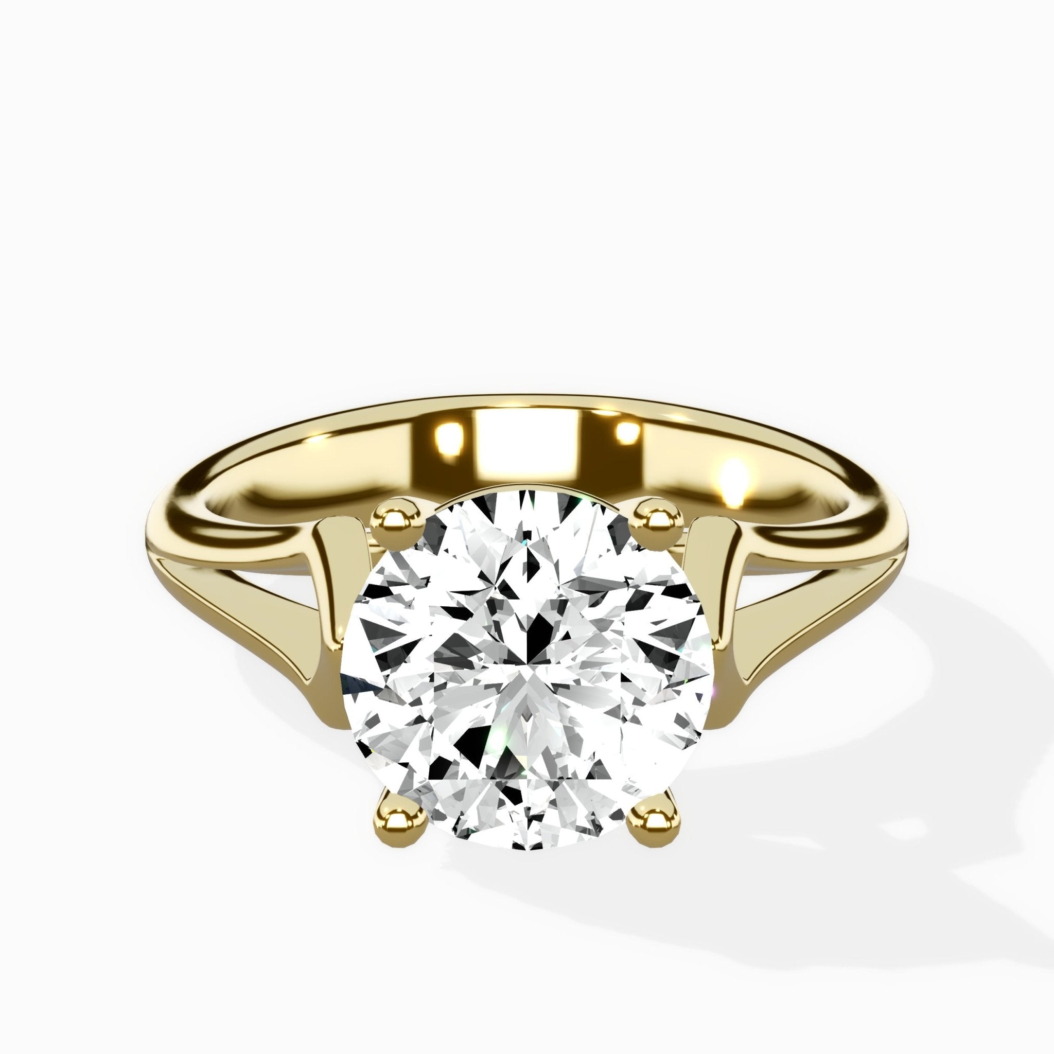 Cathedral Arch Solitaire Ring Engagement Ring - The Better Diamonds
