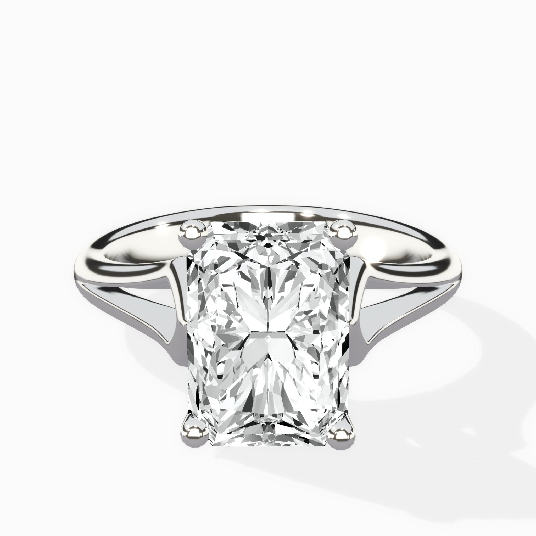 Cathedral Arch Solitaire Ring Engagement Ring - The Better Diamonds