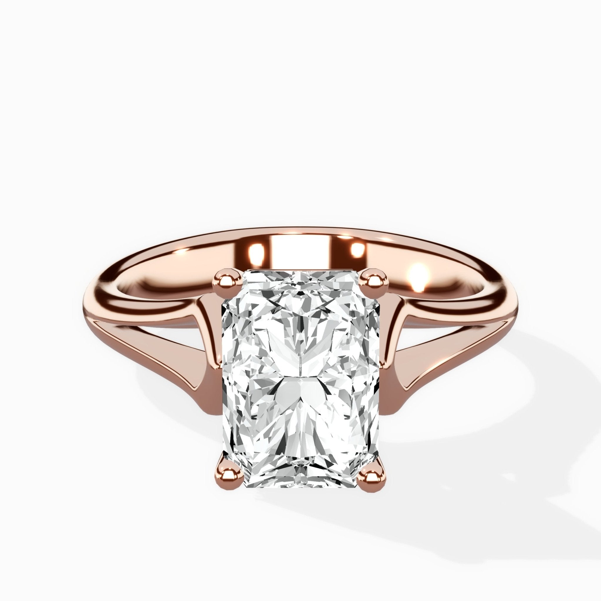 Cathedral Arch Solitaire Ring Engagement Ring - The Better Diamonds