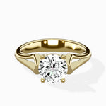 Cathedral Arch Solitaire Ring Engagement Ring - The Better Diamonds