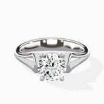 Cathedral Arch Solitaire Ring Engagement Ring - The Better Diamonds
