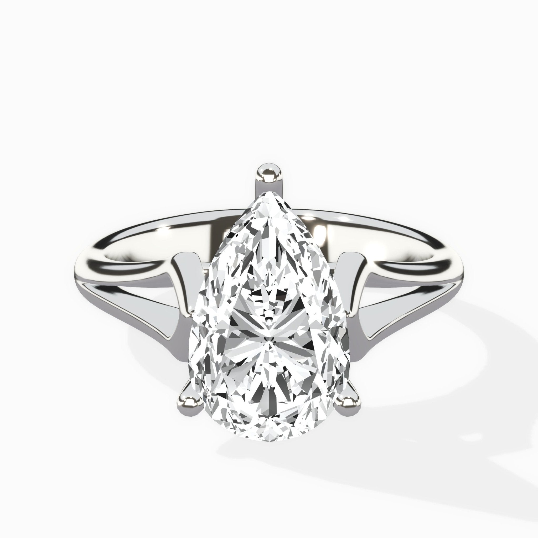 Cathedral Arch Solitaire Ring Engagement Ring - The Better Diamonds