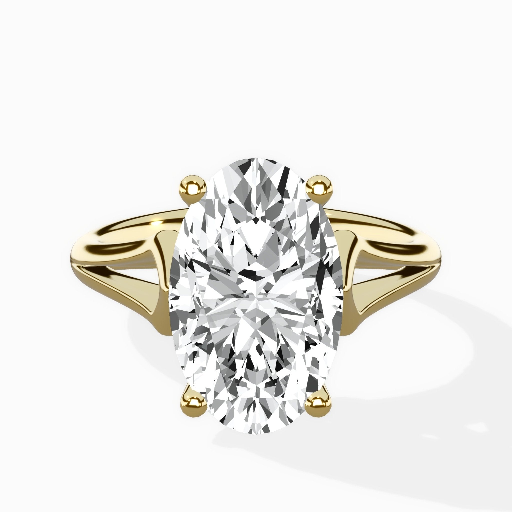 Cathedral Arch Solitaire Ring Engagement Ring - The Better Diamonds