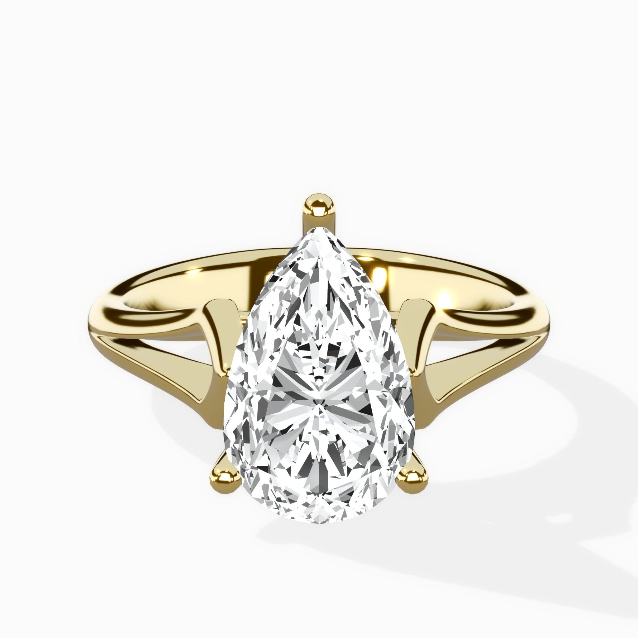 Cathedral Arch Solitaire Ring Engagement Ring - The Better Diamonds