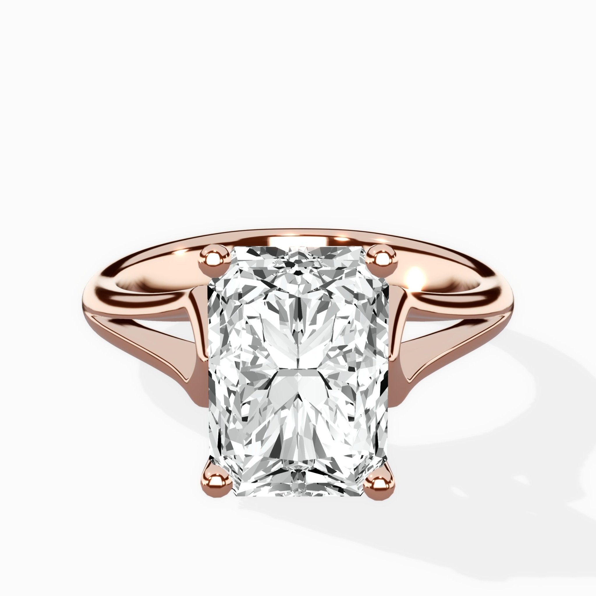 Cathedral Arch Solitaire Ring Engagement Ring - The Better Diamonds
