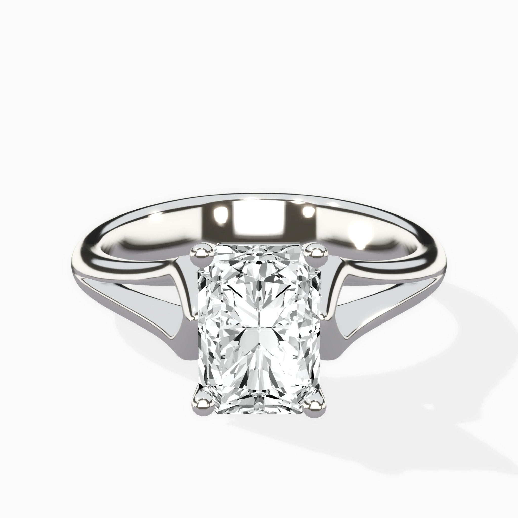 Cathedral Arch Solitaire Ring Engagement Ring - The Better Diamonds