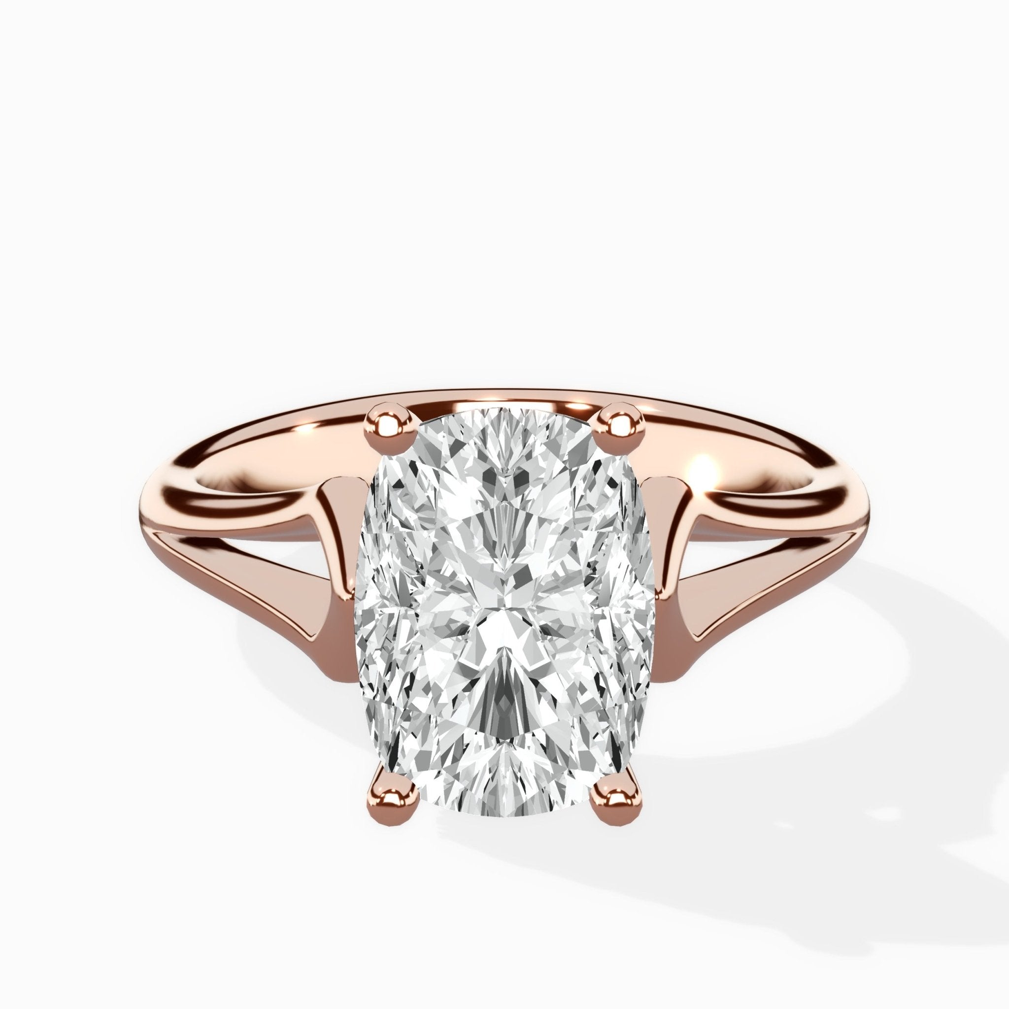 Cathedral Arch Solitaire Ring Engagement Ring - The Better Diamonds