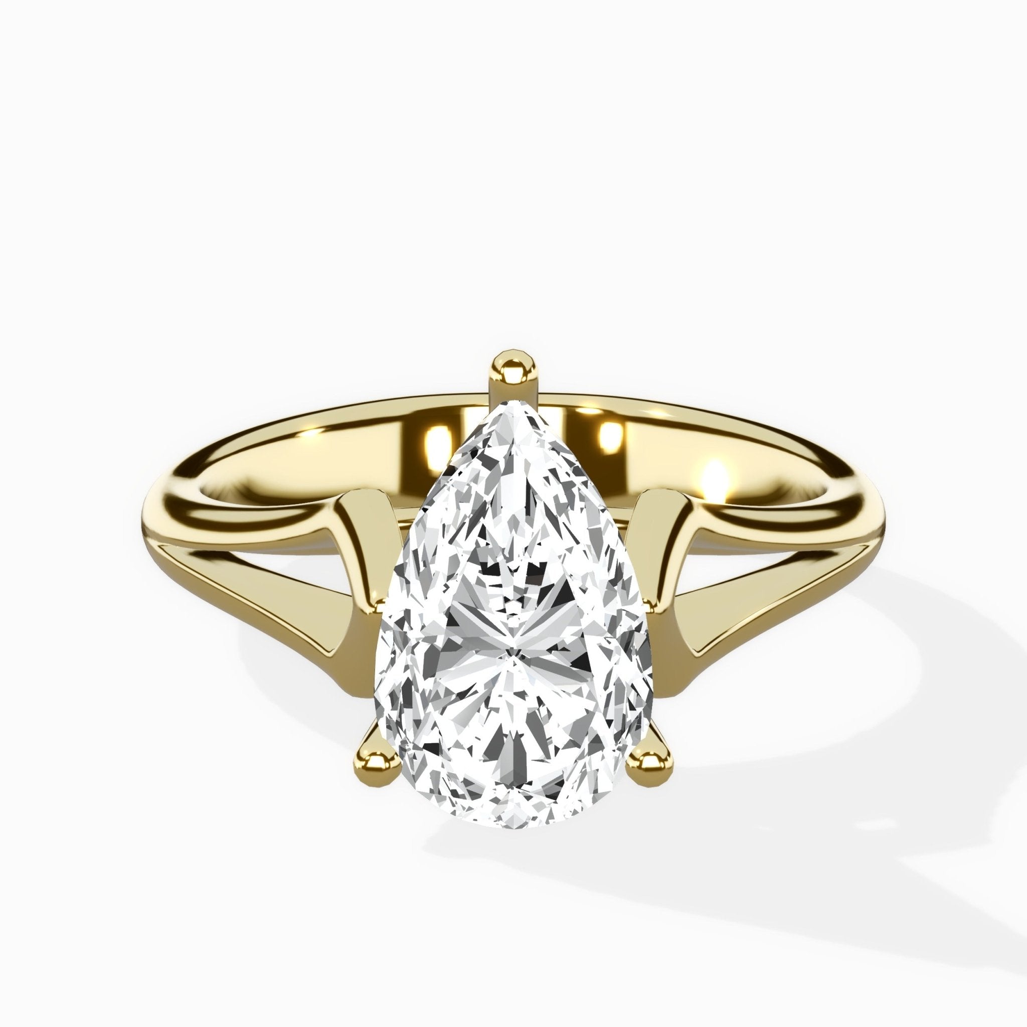 Cathedral Arch Solitaire Ring Engagement Ring - The Better Diamonds