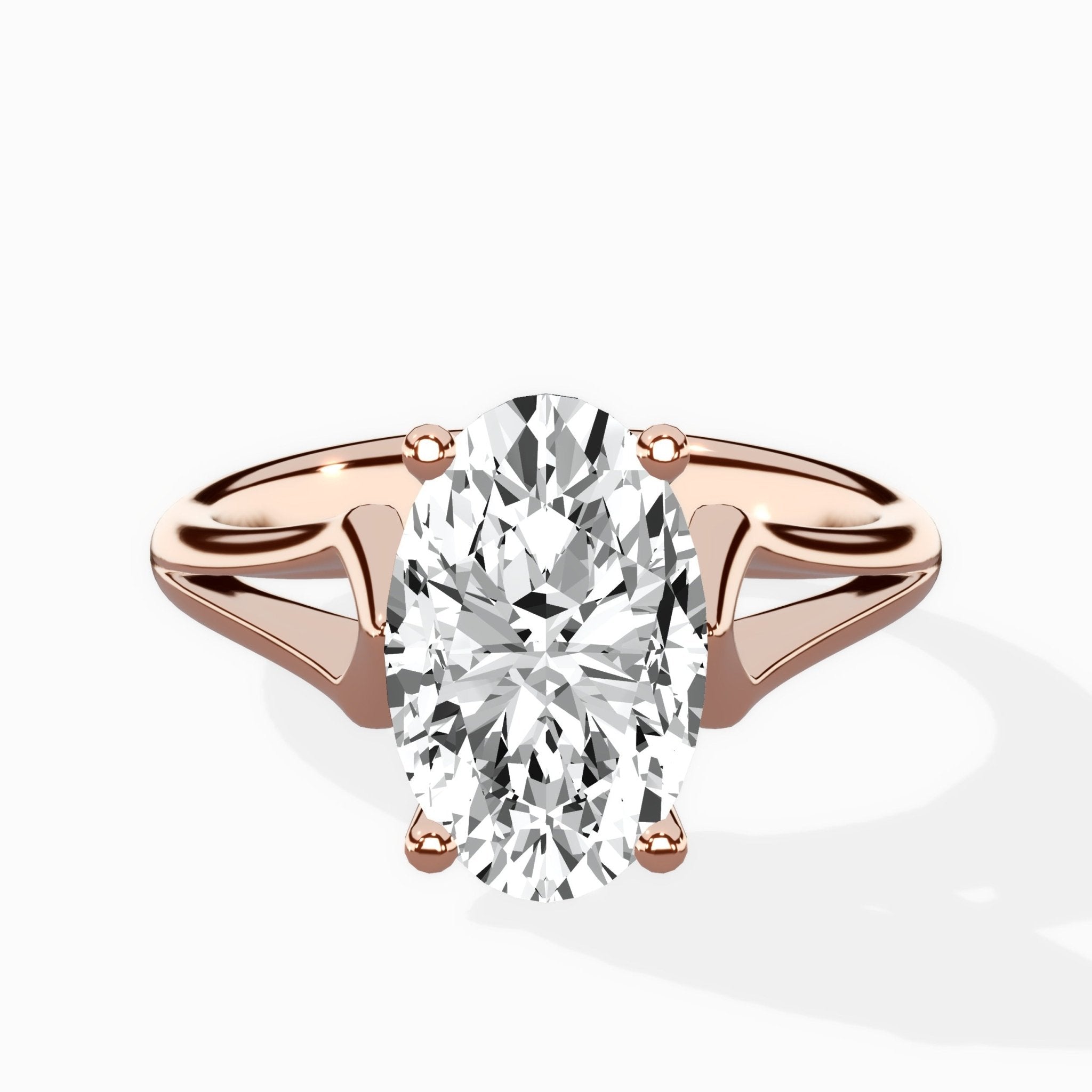 Cathedral Arch Solitaire Ring Engagement Ring - The Better Diamonds