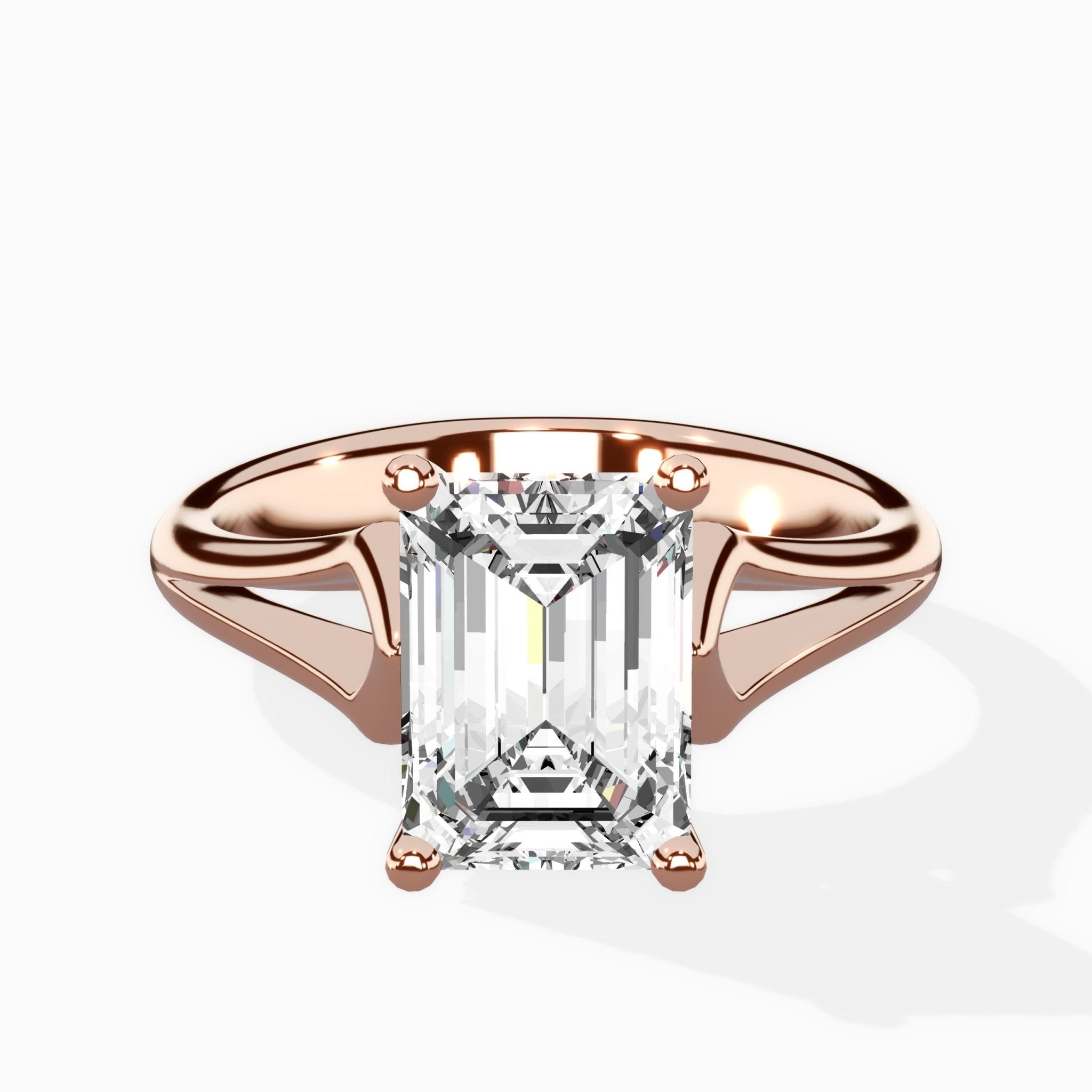 Cathedral Arch Solitaire Ring Engagement Ring - The Better Diamonds